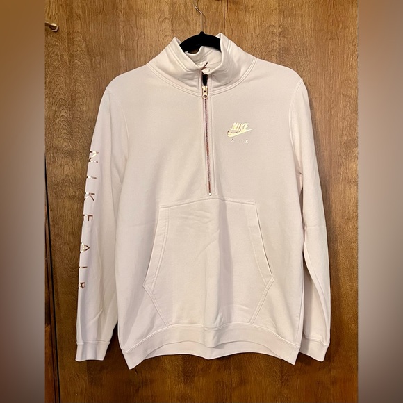 nike air quarter zip fleece top